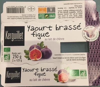 Yaourt brassé figue au lait de chèvre