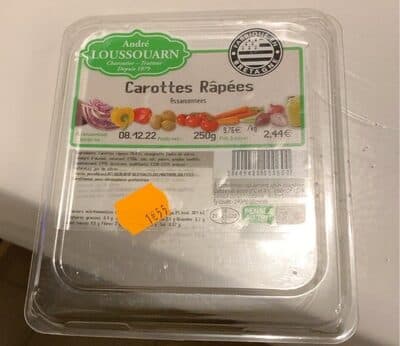 Carottes Râpées assaisonnées