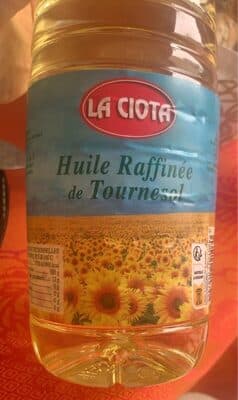 Huile raffinee de tournesol