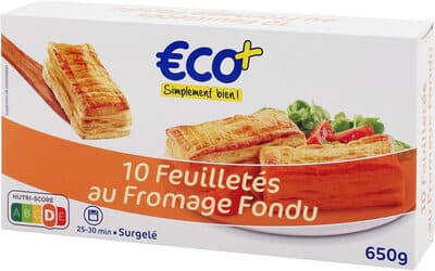 10 Feuilletés - au Fromage Fondu