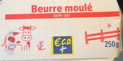 Beurre moulé demi sel 250gr