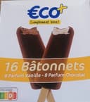 16 bâtonnets 8 vanille- 8 chocolat