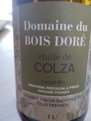 Huile de colza vierge bio