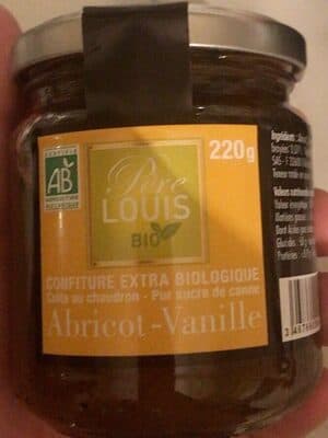 Confiture extra biologique abricot vanille