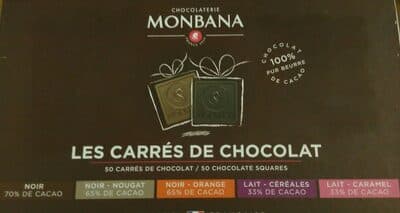 Les carrés de chocolat