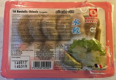 10 raviolis chinois aux crevettes