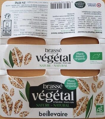 Brassé végétal a l'avoine nature