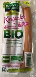 4 Knacks de volaille Bio