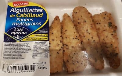 Aiguillettes de cabillaud panées multigrains
