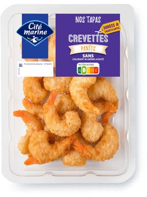 Crevettes panées - 150g - Frais