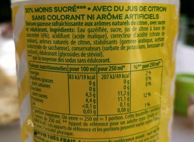 7UP Lemon Lemon Citronnade gazeuse citron 1,25 L