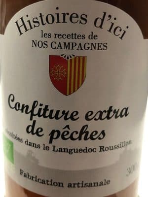 Confiture extra de pêches