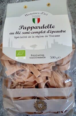 Pappardelle au blé semi-complet d'épeautre