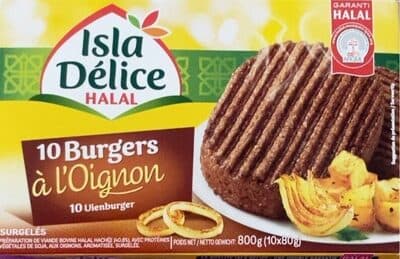10 Burgers a l'oignon surgelés