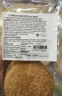 2 Cheese burgers pur boeuf