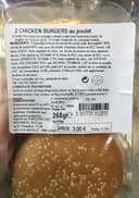 2 Chicken burgers au poulet