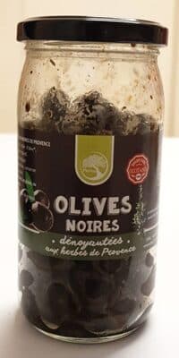 Olives noires dénoyautées  aux herbes de Provence
