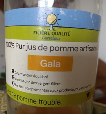100 % pur jus de pomme artisanal Gala