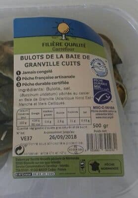 Bulot de la baie de granville cuits