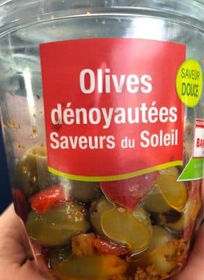 Olives saveurs du Soleil, dénoyautées