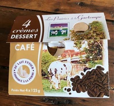 4 crèmes dessert café