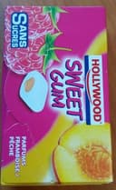 Chewing Gums Sans Sucre Frambois Pêche Sweet Gum Hollywood Dragées,