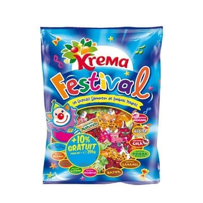 Assortiment de bonbons Festival KREMA, sachet de