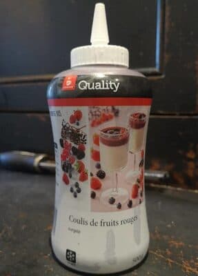 Coulis de fruits rouges