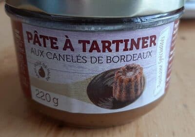 Pâte à tartiner aux canelés de Bordeaux