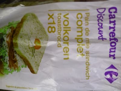 Pain de mie Sandwich complet