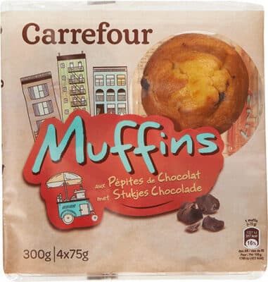 Carrefour Classic' Muffins Vanille avec Pépites de Chocolat