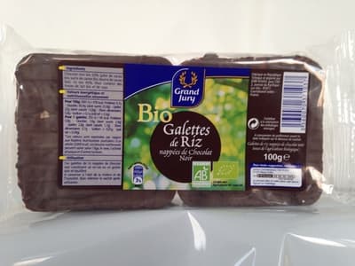 Bio Galettes de Riz nappées de Chocolat Noir