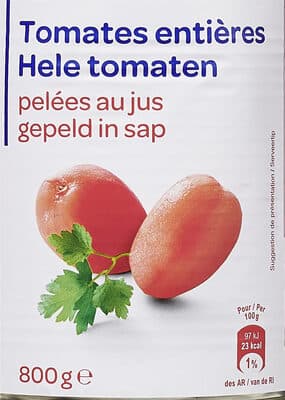 Tomates entières