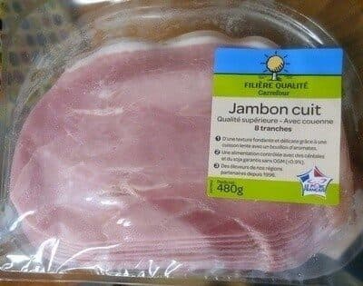 Jambon Cuit qualité supérieure - 8 tranches