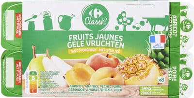 Abricot Ananas Pêche Poire