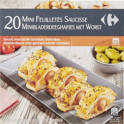 20 feuilletés saucisse