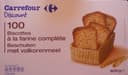 100 biscottes à la farine complète