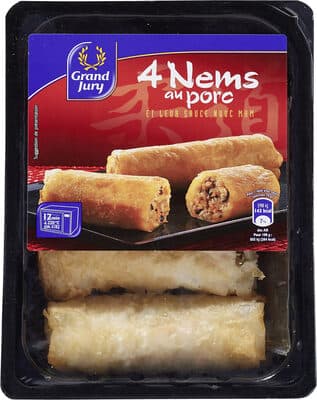 4 Nems au porc et leur sauce Nuoc Mam