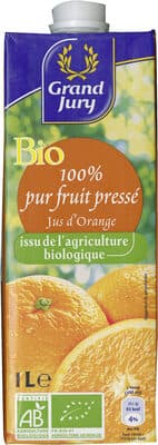 Bio 100% pur fruit pressé Jus d'orange