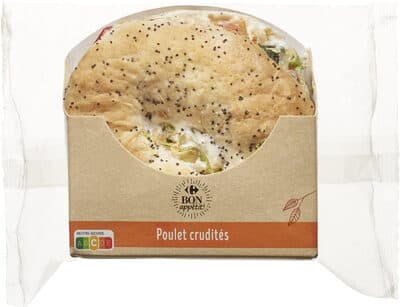BAGEL Poulet crudités
