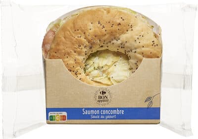 Bagel Saumon Concombre Sauce au Yaourt