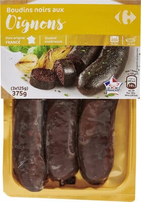 Boudins noirs aux oignons