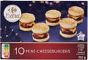 10 mini-cheeseburgers