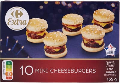 10 mini-cheeseburgers