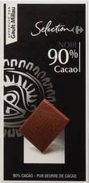 90% cacao noir