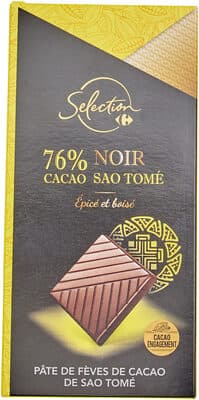 76% cacao Noir Sao Tomé