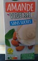 Amande végétal sans sucre