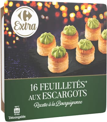 16 Feuilletés aux escargots* Recette à la Bourguignonne