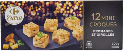 12 mini croques fromages et girolles