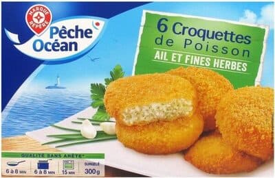 Croquettes de poisson pané ail et fines herbes